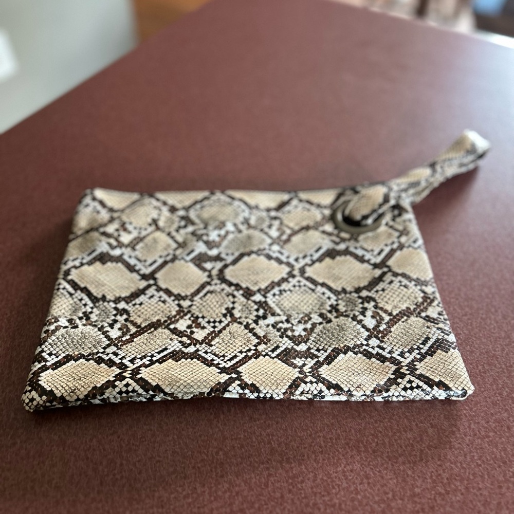 Reptile Pattern Clutch Bag